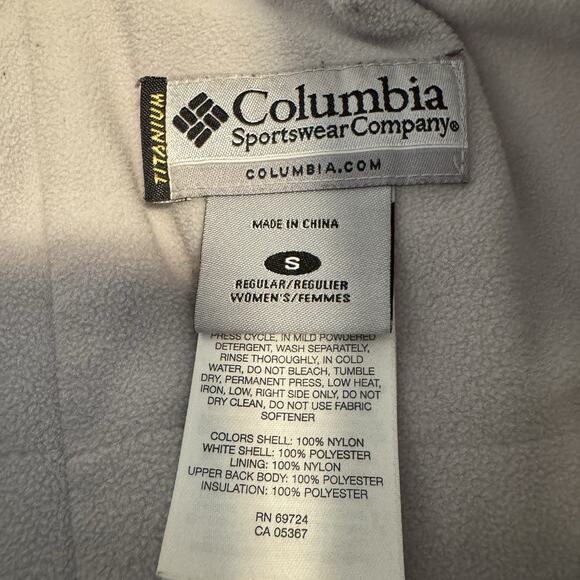 Columbia Women’s Small Titanium Omni-Tech Waterproof Ski Snowboard Pants White - Picture 3 of 6